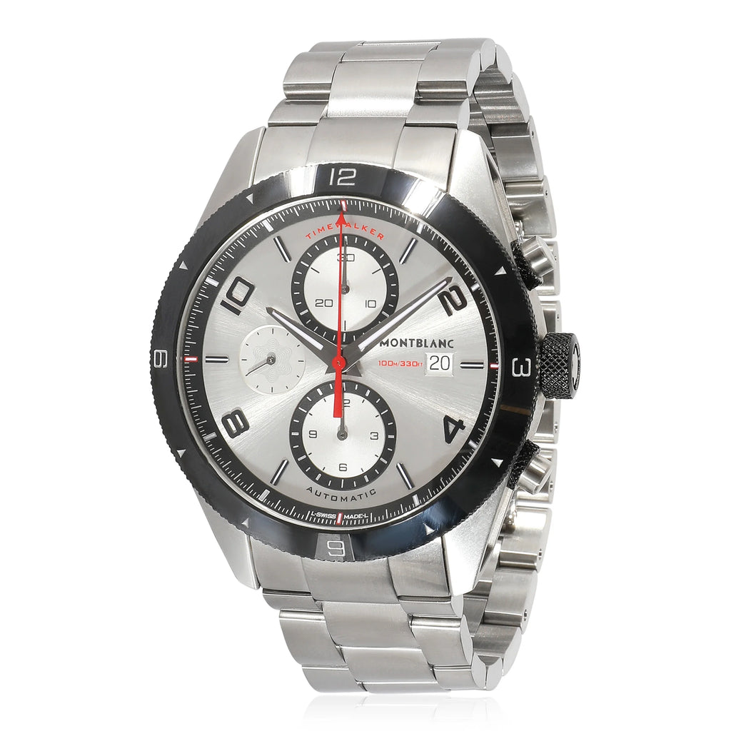 Montblanc Timewalker 116099 Men's Watch in Stainless Steel Pre-Owned