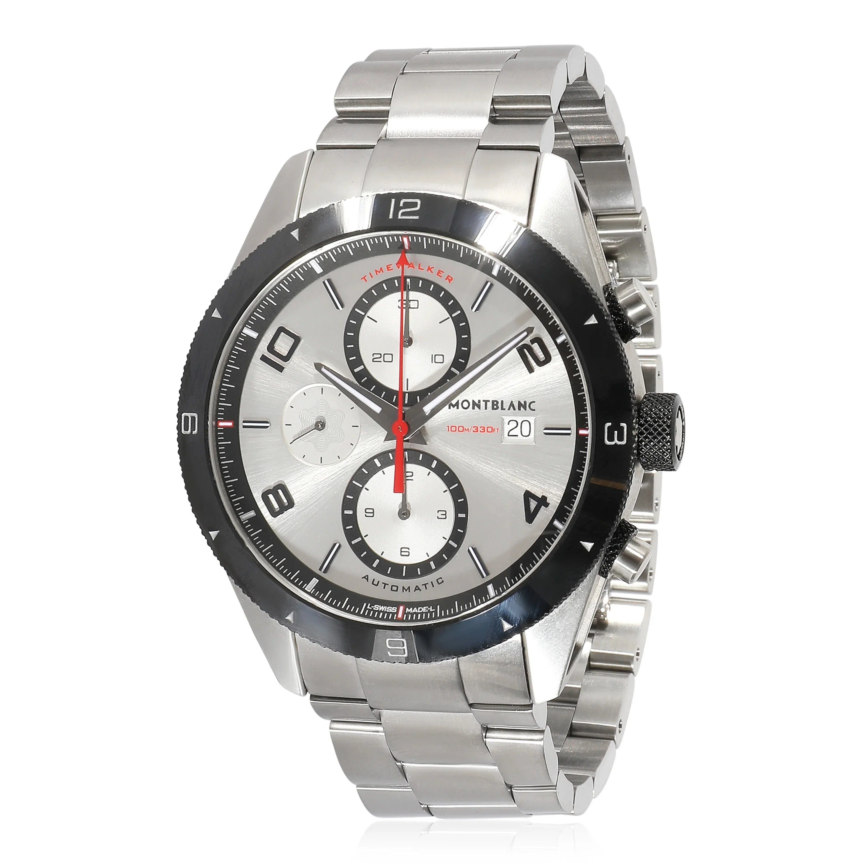 Montblanc Timewalker 116099 Men's Watch in Stainless Steel Pre-Owned