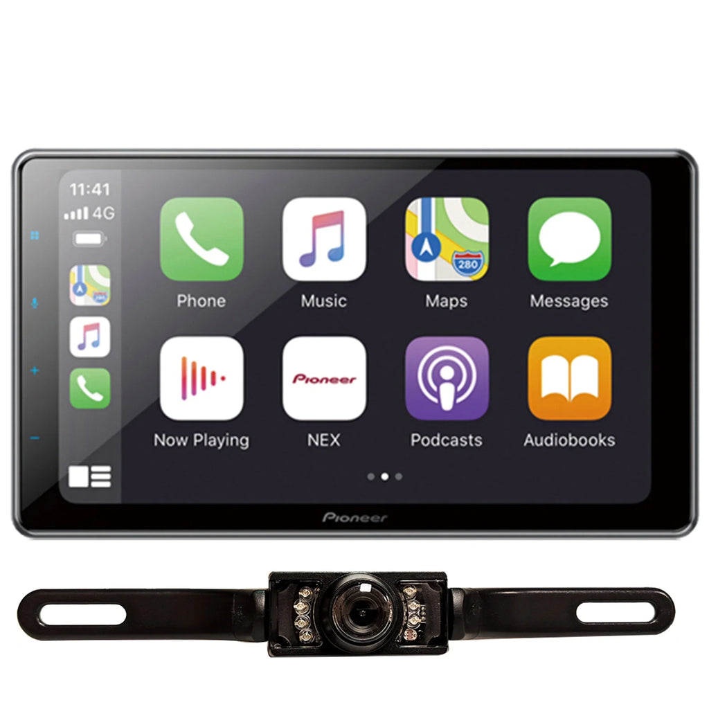 New Pioneer DMH-WT7600NEX 1-DIN 9" Digital Media Receiver & License Plate Camera
