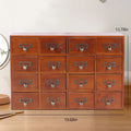 Wood Apothecary Medicine Cabinet 16 Drawers Label Holder Organizer Card Catalog 16 Drawers Wood Apothecary Medicine Cabinet Label Holder Organizer Card Catalog