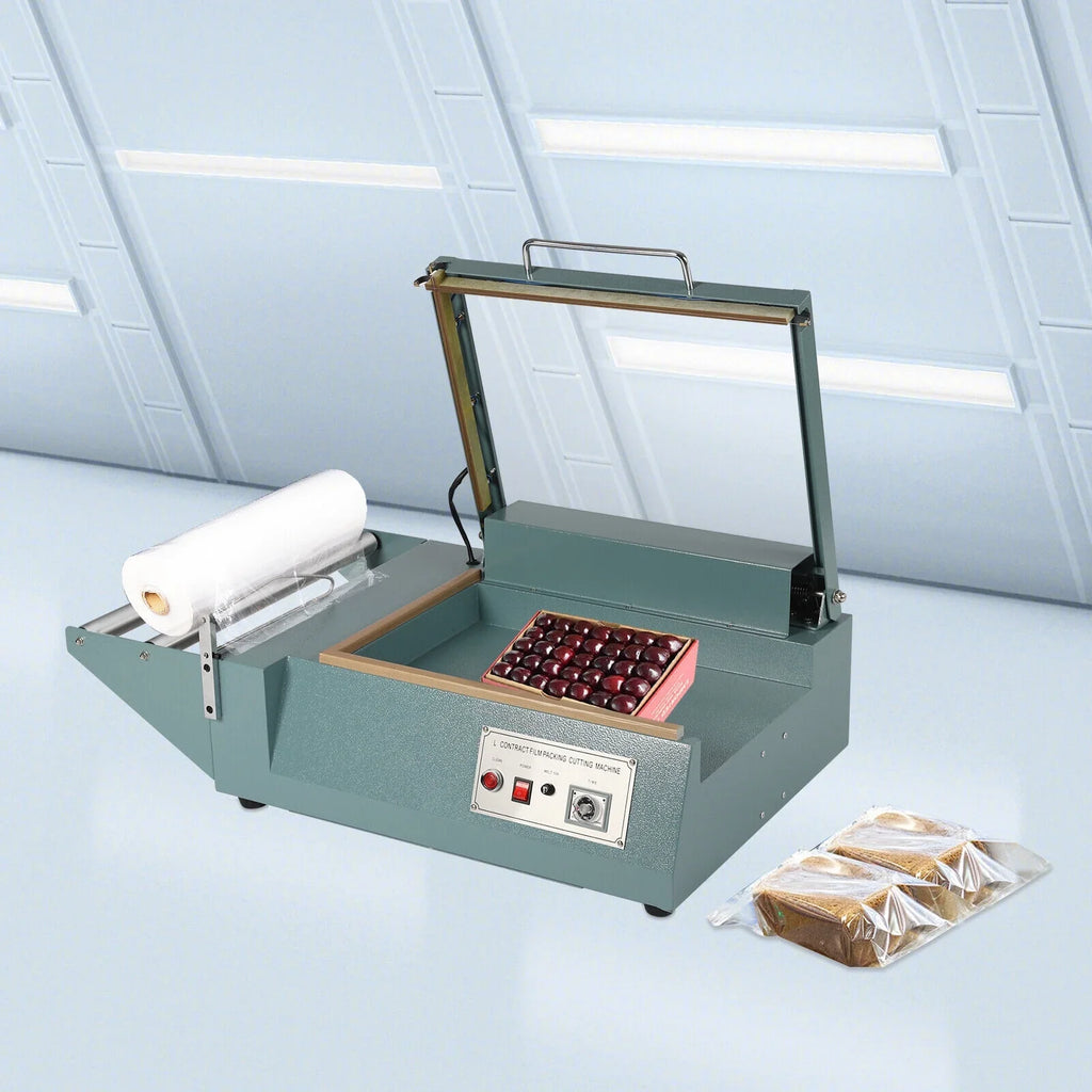 DENEST Shrink Wrap Sealing Machine L-bar Sealer Cutter Packing Machine Retail 1000W