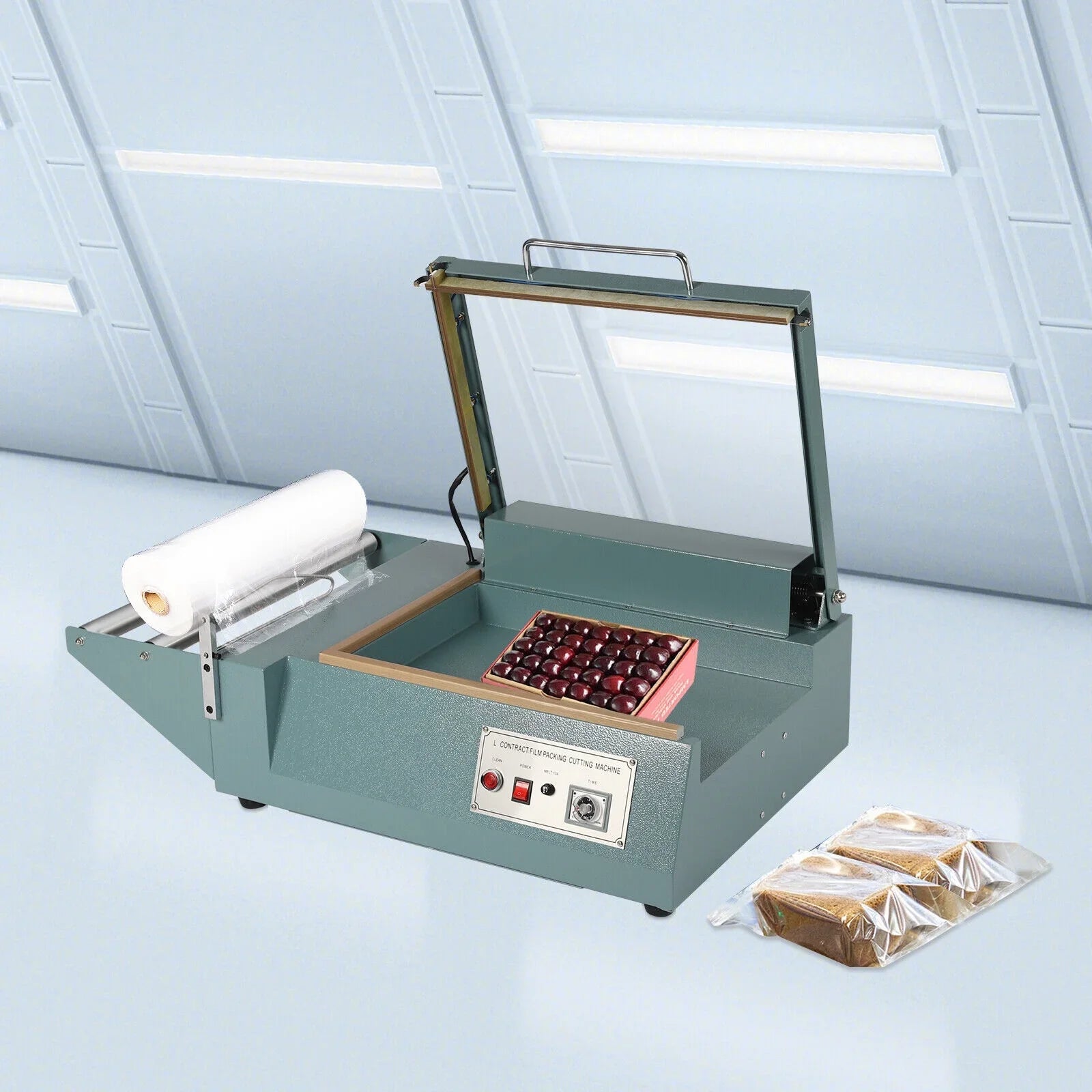 DENEST Shrink Wrap Sealing Machine L-bar Sealer Cutter Packing Machine Retail 1000W