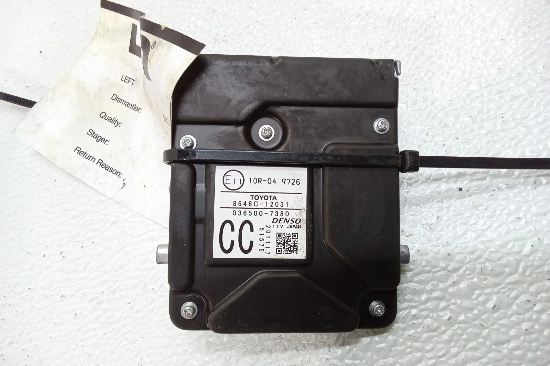 Pre-Owned 2021 Corolla Front Windshield Lane Departure Camera 8646C12031 OEM (Good)