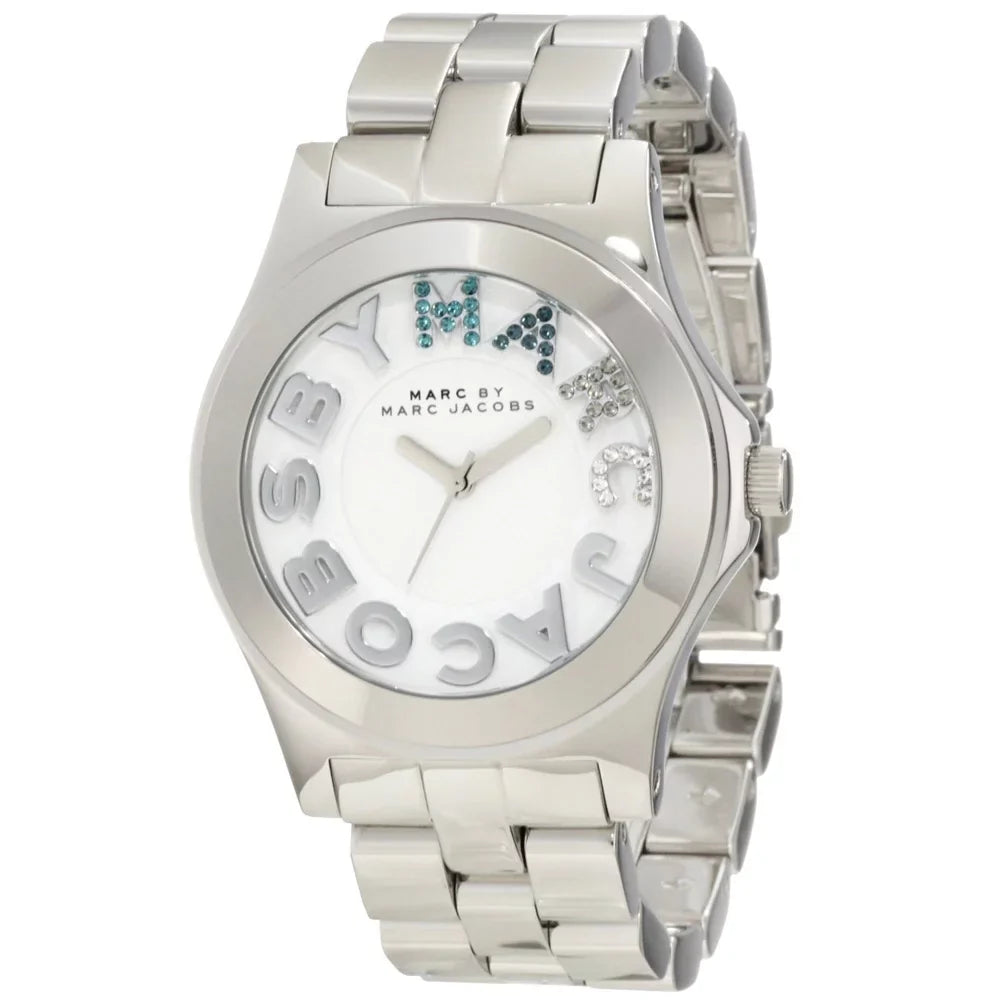 Marc by Marc Jacobs Women's MBM3136 Rivera White Dial Stainless Steel Bracelet Watch