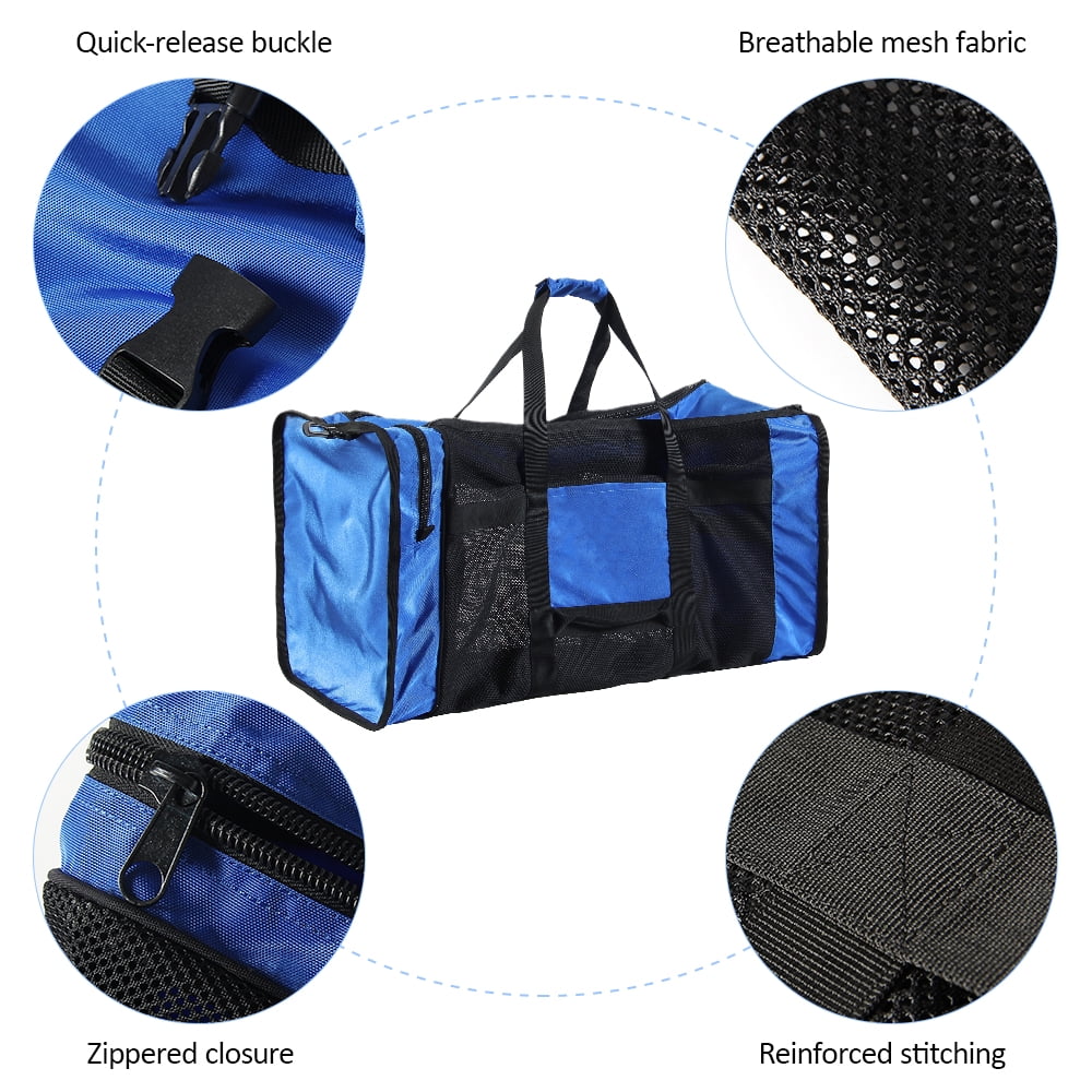 Dcenta 100L Mesh Duffle Gear Bag for Diving Snorkeling Swimming Beach and Sports Equipment