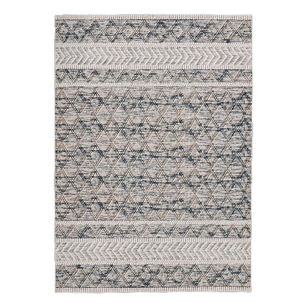 Linon Marion Macomb Polyester 8' x 10' Area Rug in Cream