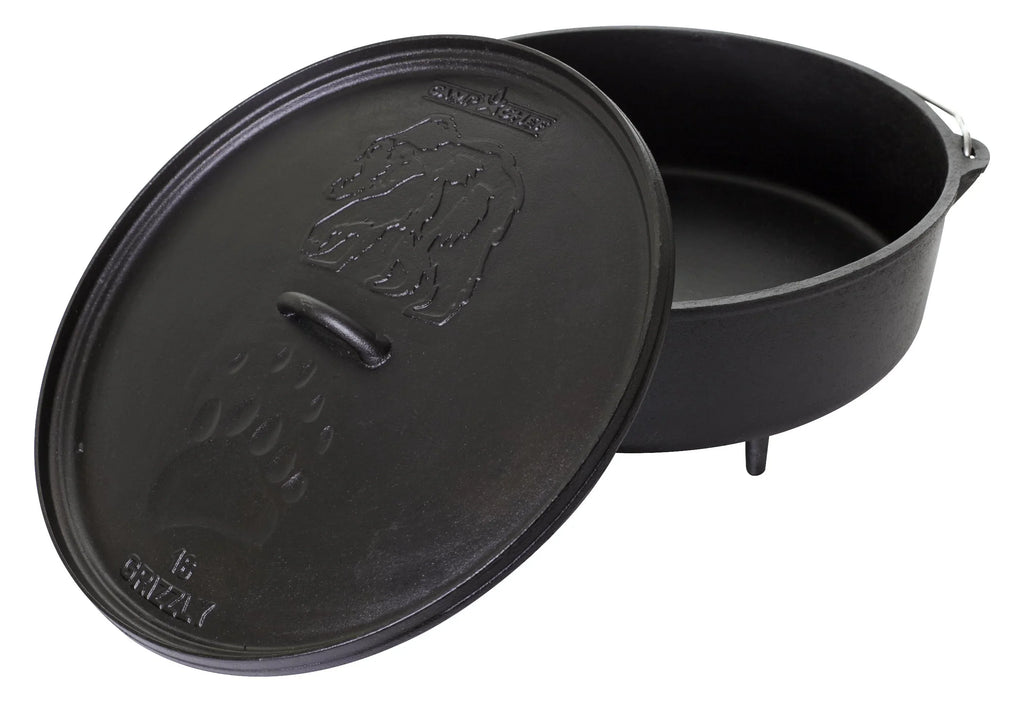 Camp Chef 12 Quart 16" Classic Dutch Oven, Pre-Seasoned Cast Iron, SDO16