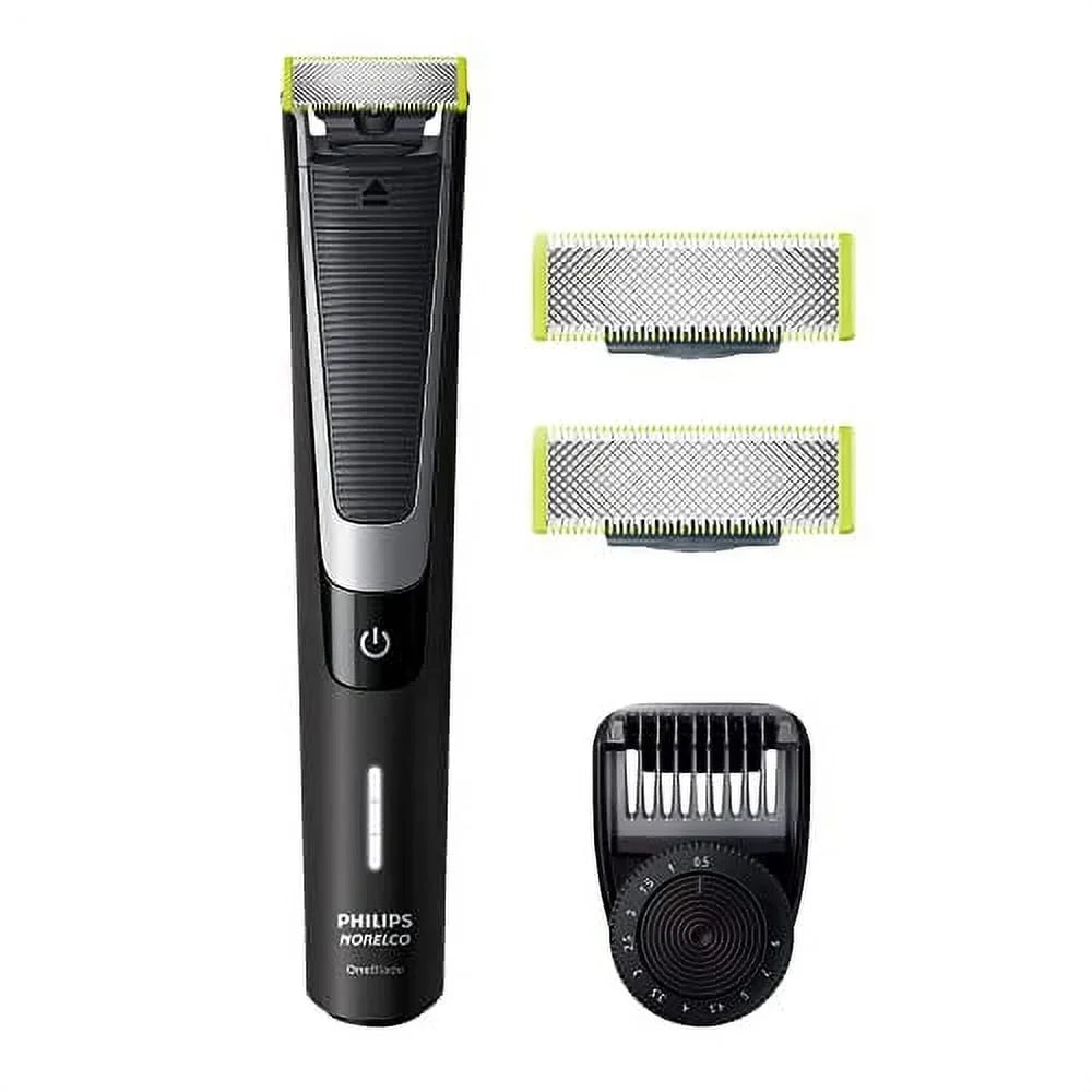 PHILIPS Norelco OneBlade Pro Kit, Hybrid Styler Electric Trimmer, QP6510 + 2 OneBlade Replacement Blades