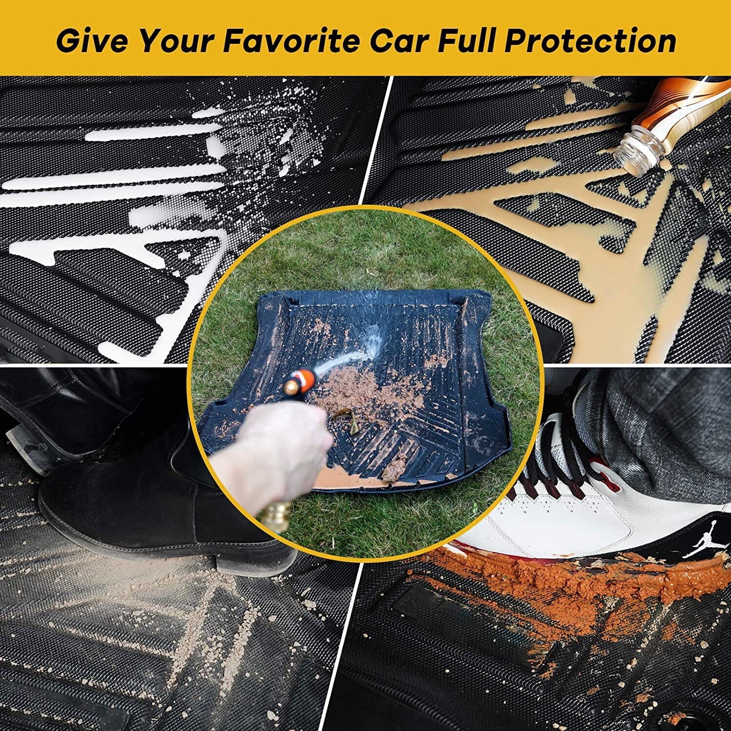 Car Rear Trunk Liner Cargo Mat Carpet for RAV4 2006-2012 Easy to Install