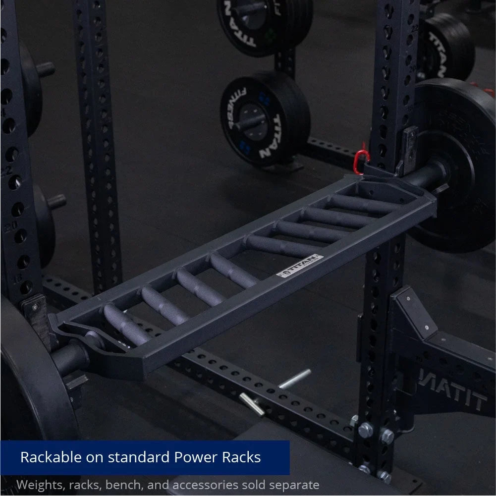 Titan Fitness Hybrid Angled Multi-Grip Olympic Barbell V3, Rated 1,900 LB, Rackable Swiss/Football Bar