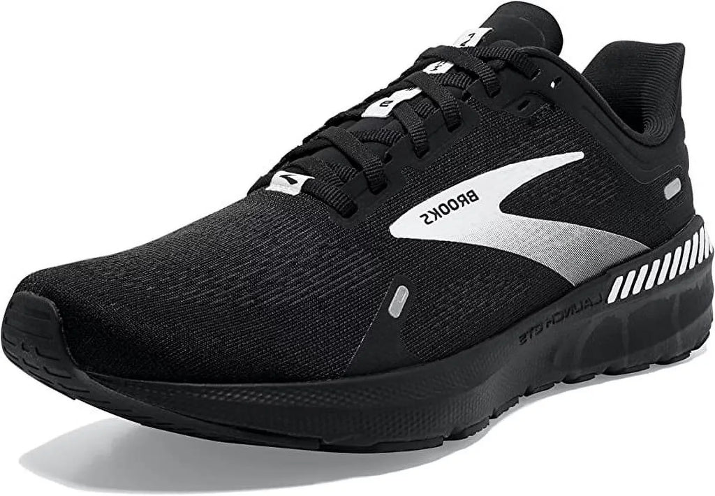 Brooks Men's Launch GTS 9 Support Speed Running Shoes Dark White Wide (9.5)