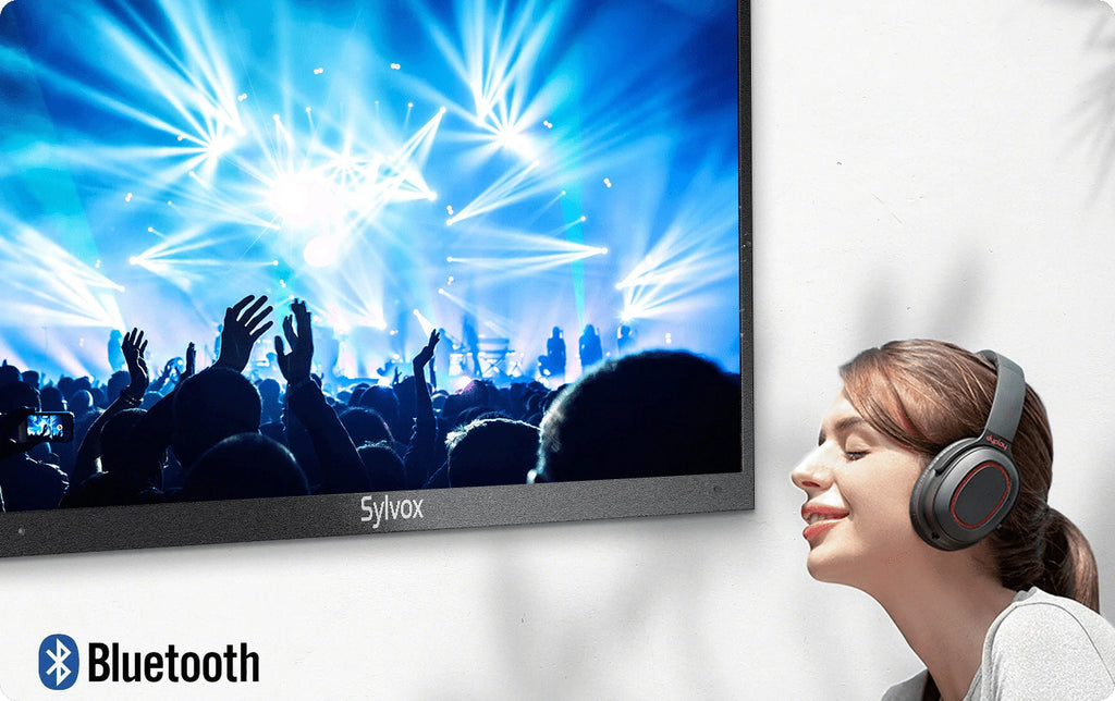 Restored SYLVOX Outdoor TV, 55" Full Sun Outdoor Smart TV, 2000nits 4K UHD High Brightness, IP55 Waterproof Outside Television Built-in APP, Support WiFi Bluetooth Pool Series (Refurbished)