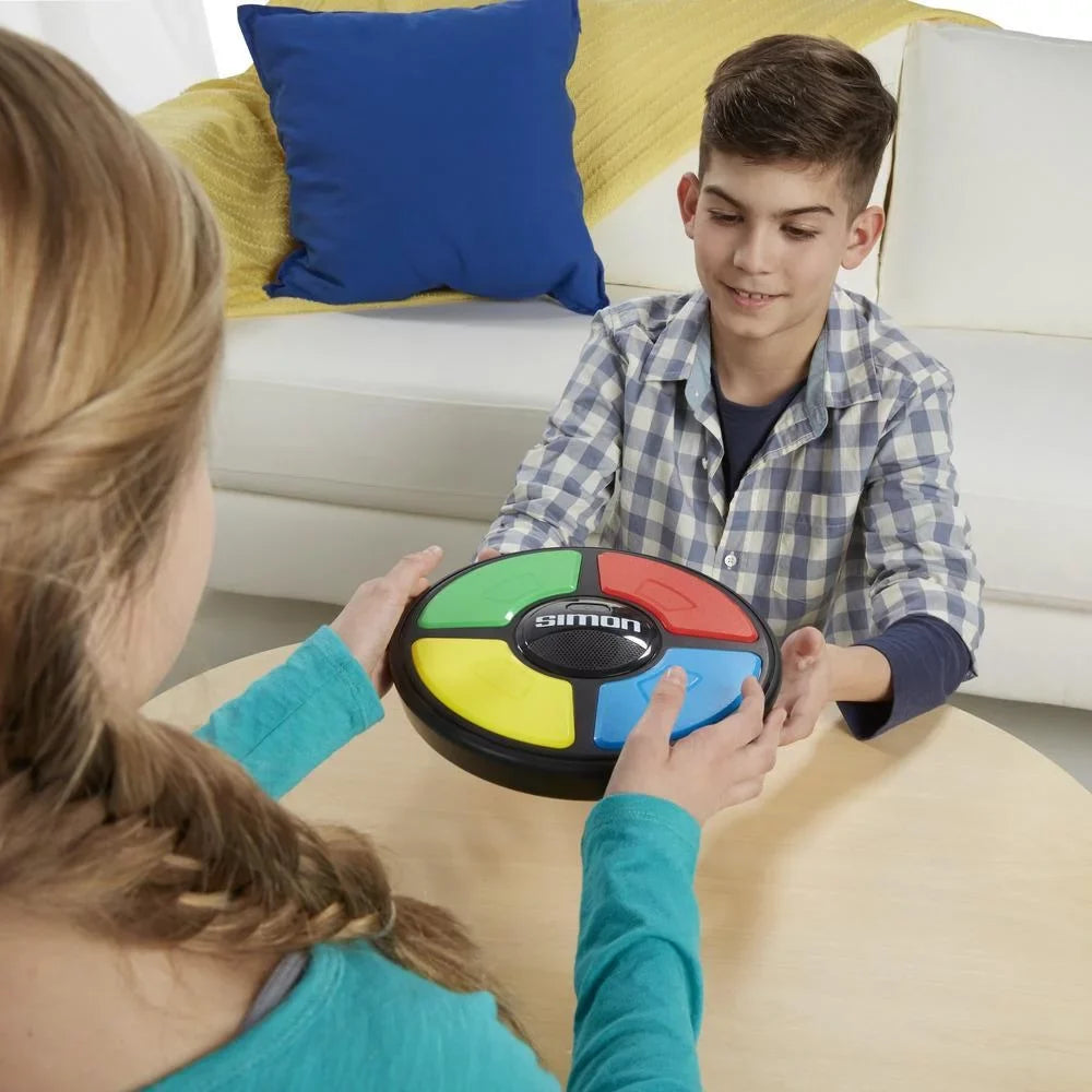 Basic Fun Simon Electronic Game with Digital Screen and Built-In Counter, 9-Inch Thickness