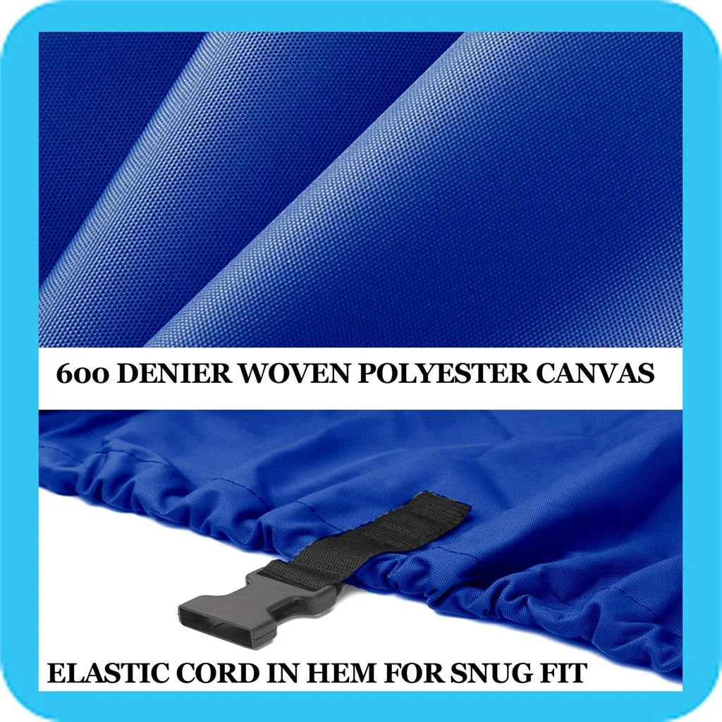BLUE, GREAT QUALITY BOAT COVER Compatible for SEA STAR T-573 HAWK O/B 1974