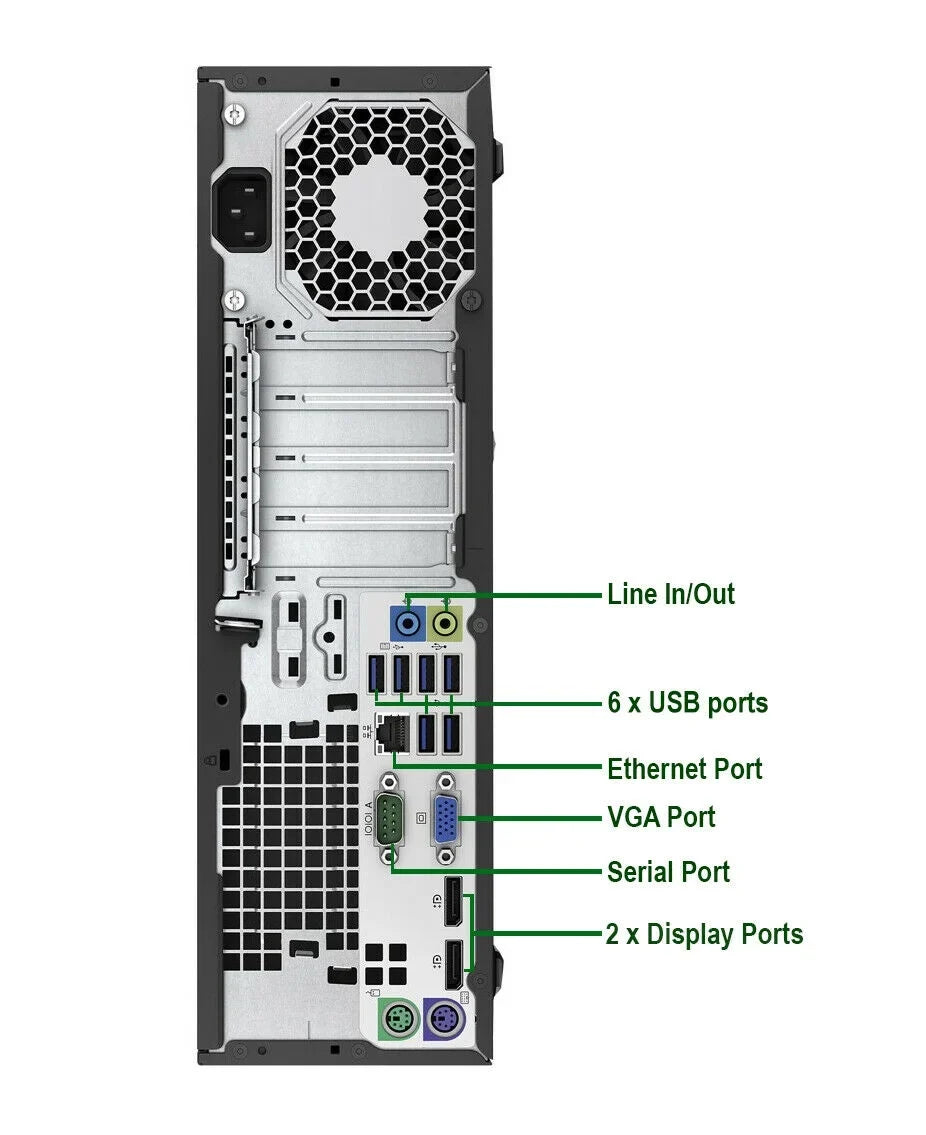 Restored 600 G2 Desktop Computer Pentium G4400 3.3GHz CPU 8GB Ram, 500GB HDD, Keyboard & Mouse, WiFi, DVD, Win10 Pro PC (Refurbished)