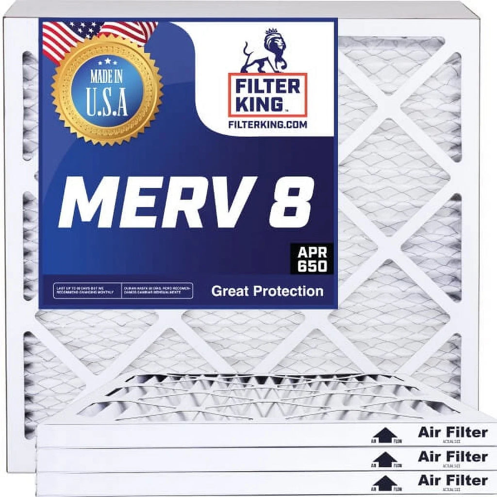 Filter King 5x43x1a Air Filter | 4-PACK | MERV 8 HVAC Pleated A/C Furnace Filters | MADE IN USA | Actual Size: 5 x 43 x .75"