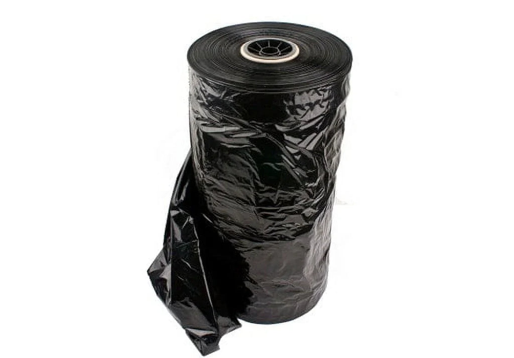 NAHANCO Plastic super Mass garment bags on a roll, 36"H , Ebony - 500/ROLL