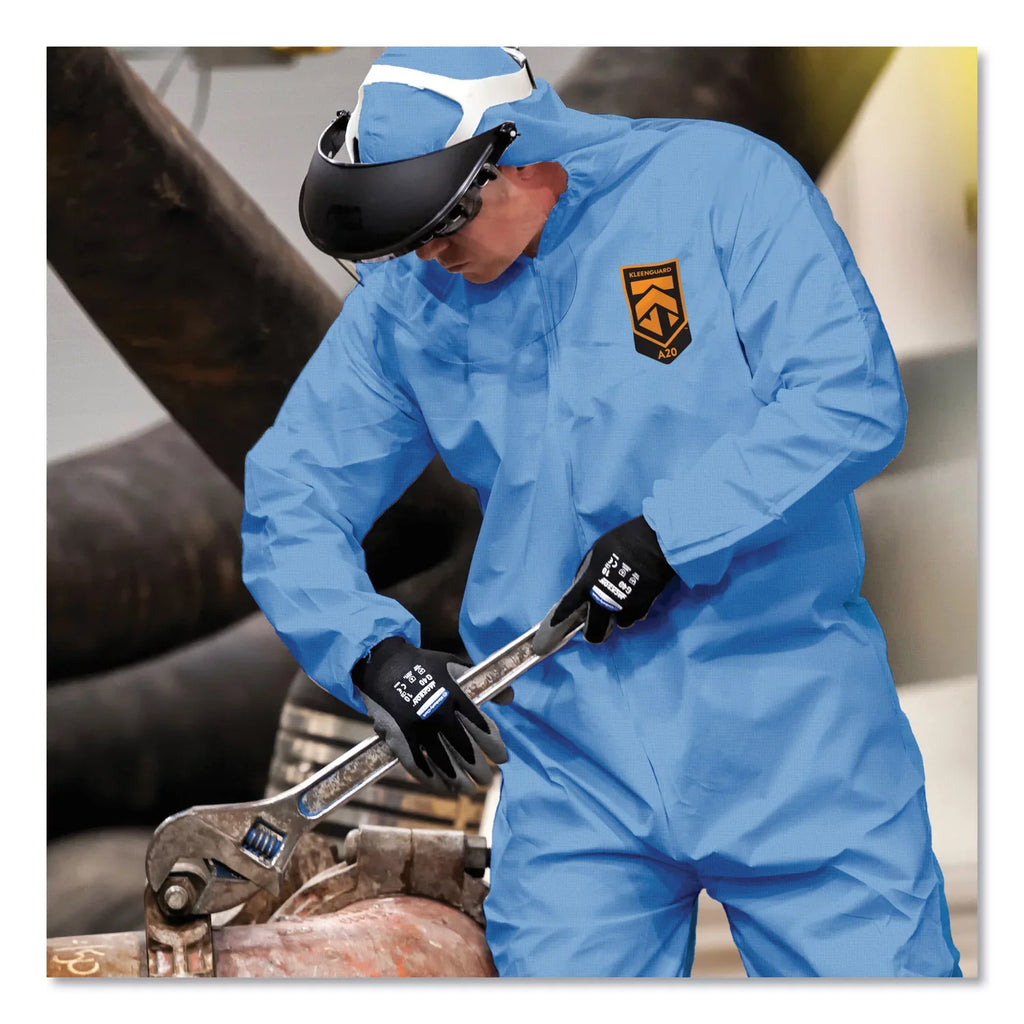 Kleenguard™ A20 Breathable Particle Protection Coveralls, X-large, Blue, 24/carton Kcc58514