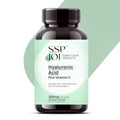 SSPJOI Hyaluronic Acid 250mg with 50mg Vitamin C per Capsule - 120 Veggie Capsules - Supports Skin Hydration, Youthful Skin, Joints Lubrication