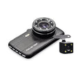axGear Dash Cam Driving Recorder DVR Dual Camera 4 Inch LCD Vehicle Jet Box Monitor
