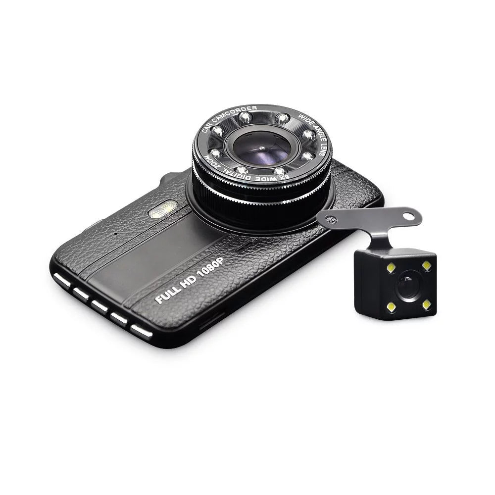 axGear Dash Cam Driving Recorder DVR Dual Camera 4 Inch LCD Vehicle Jet Box Monitor