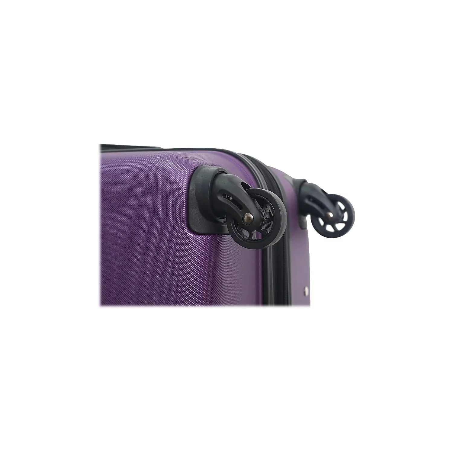 DUKAP RODEZ Plastic 4-Wheel Spinner Luggage Purple (DKROD00M-PUR)