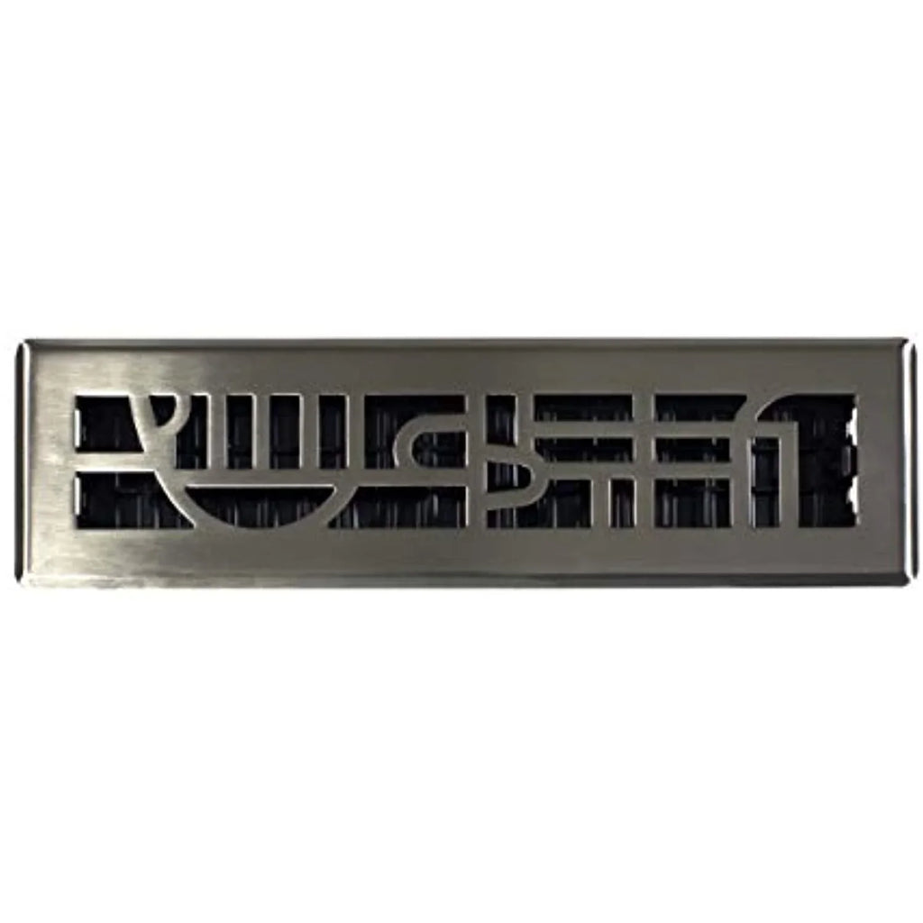 Decor Grates ADH212-NKL Floor Register, 2x12, Brushed Nickel