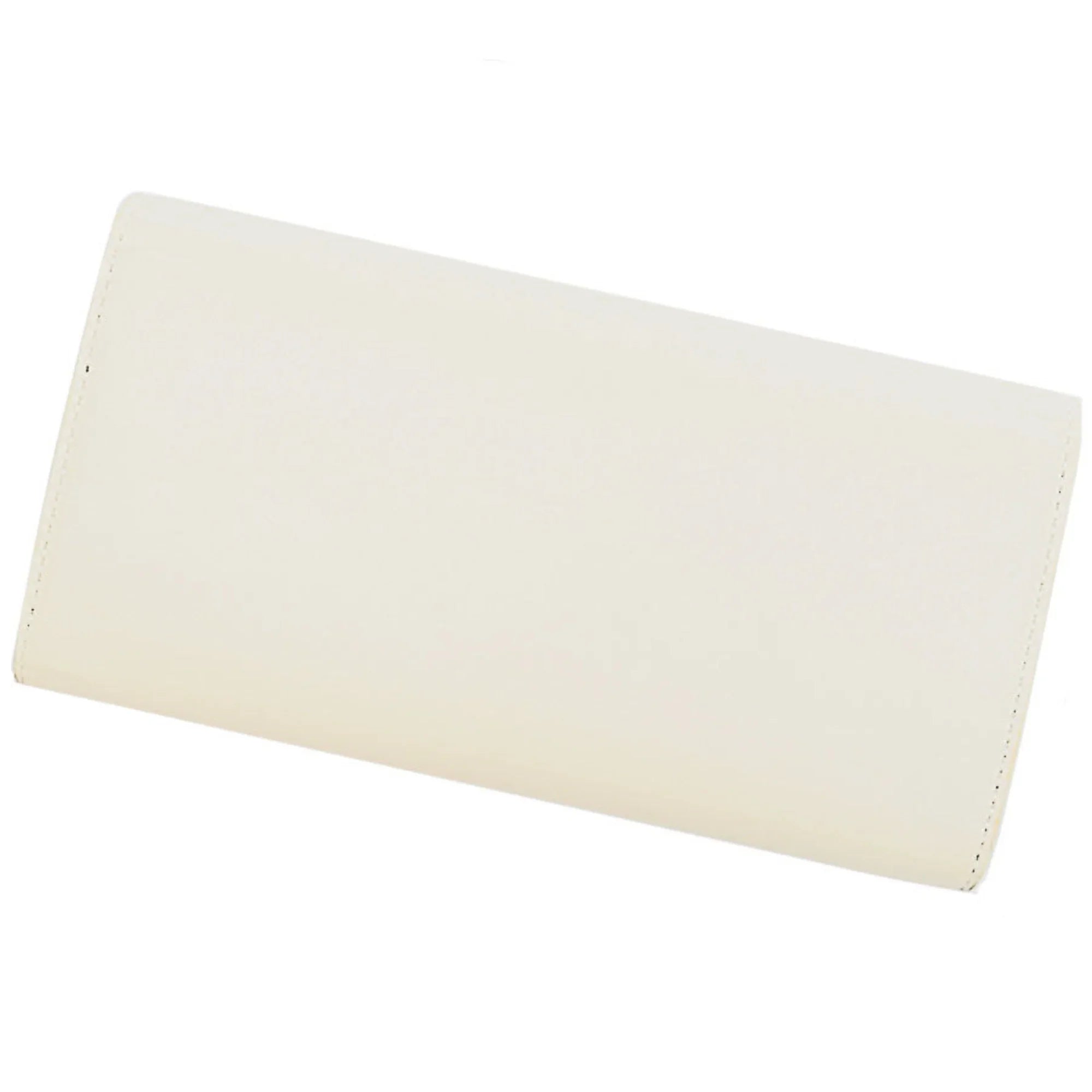 Pre-Owned Bottega Veneta BOTTEGA VENETA long wallet white x silver hold leather metal material folio women's (Good)
