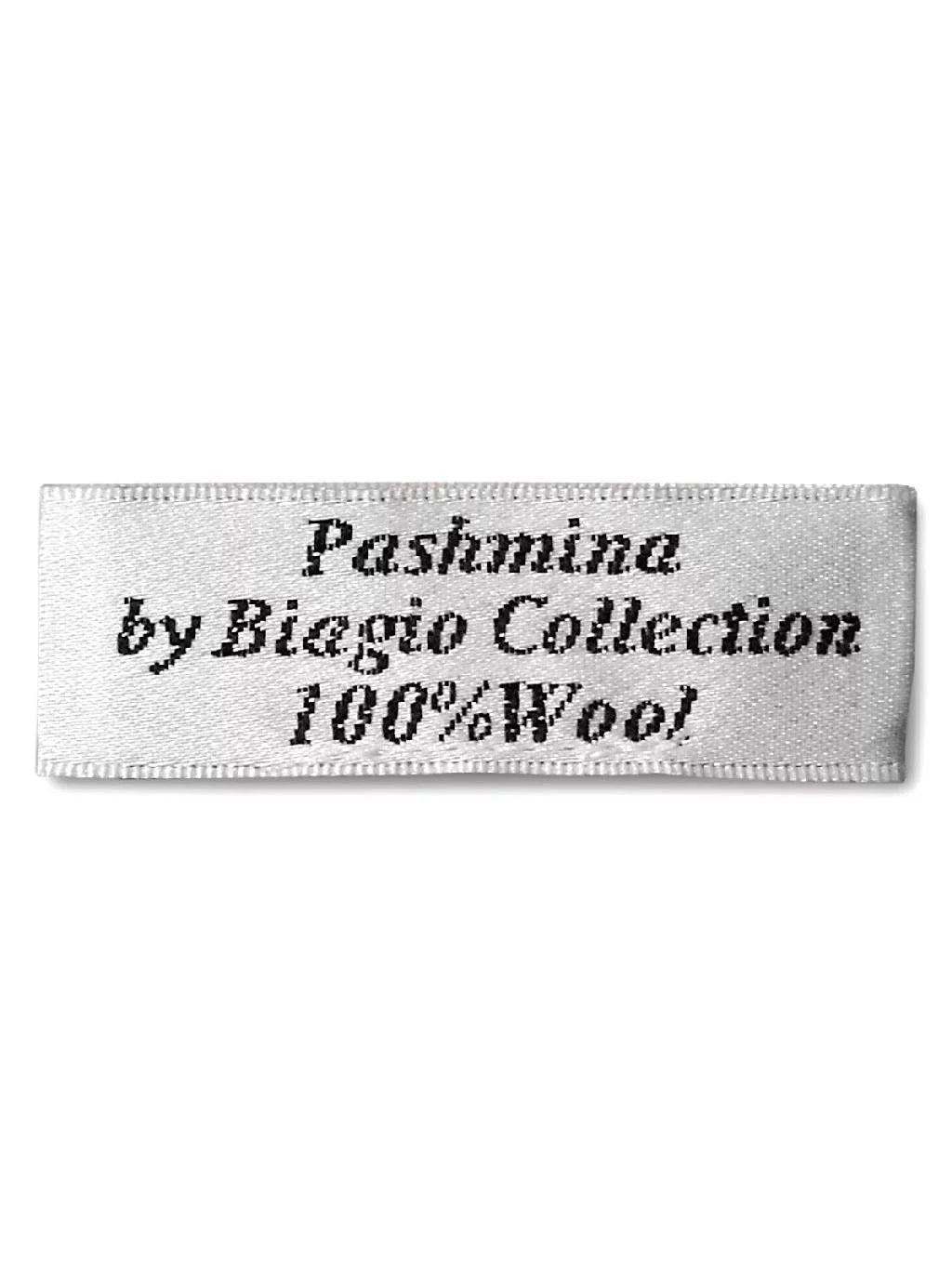 Biagio 100% Wool Pashmina Solid Scarf Jet Color Womens Shawl Wrap Scarves