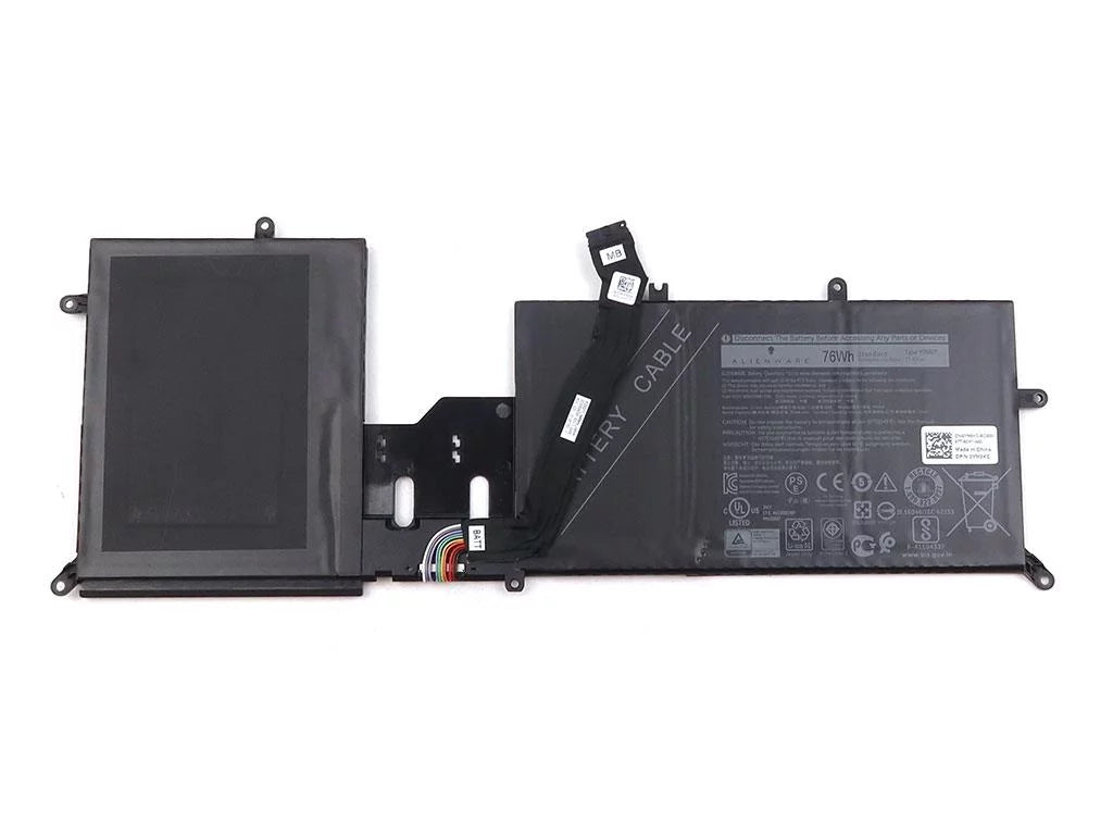 Genuine Alienware M17 R2 11.4V 76WH 6334MAH Y9M6F Battery W/ Cable YM9KC Laptop Batteries