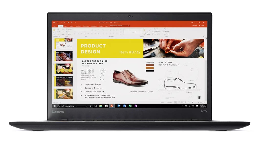ThinkPad T470s Touch Windows 10 Pro Laptop - Core i7-7600U, 20GB RAM, 500GB SSD, 14" IPS FHD (1920x1080) Matte Touchscreen, Fingerprint Reader, Smart Card Reader, Dark Color