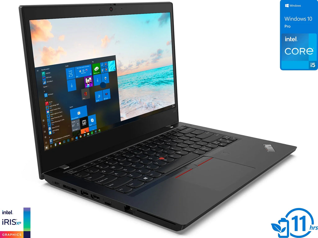 ThinkPad L14 Gen 2 Laptop, 14" IPS FHD Display, Core i5-1135G7 Upto 4.2GHz, 32GB RAM, 2TB NVMe SSD, HDMI, Thunderbolt , DisplayPort via USB-C, Wi-Fi, Bluetooth, Windows 10 Pro