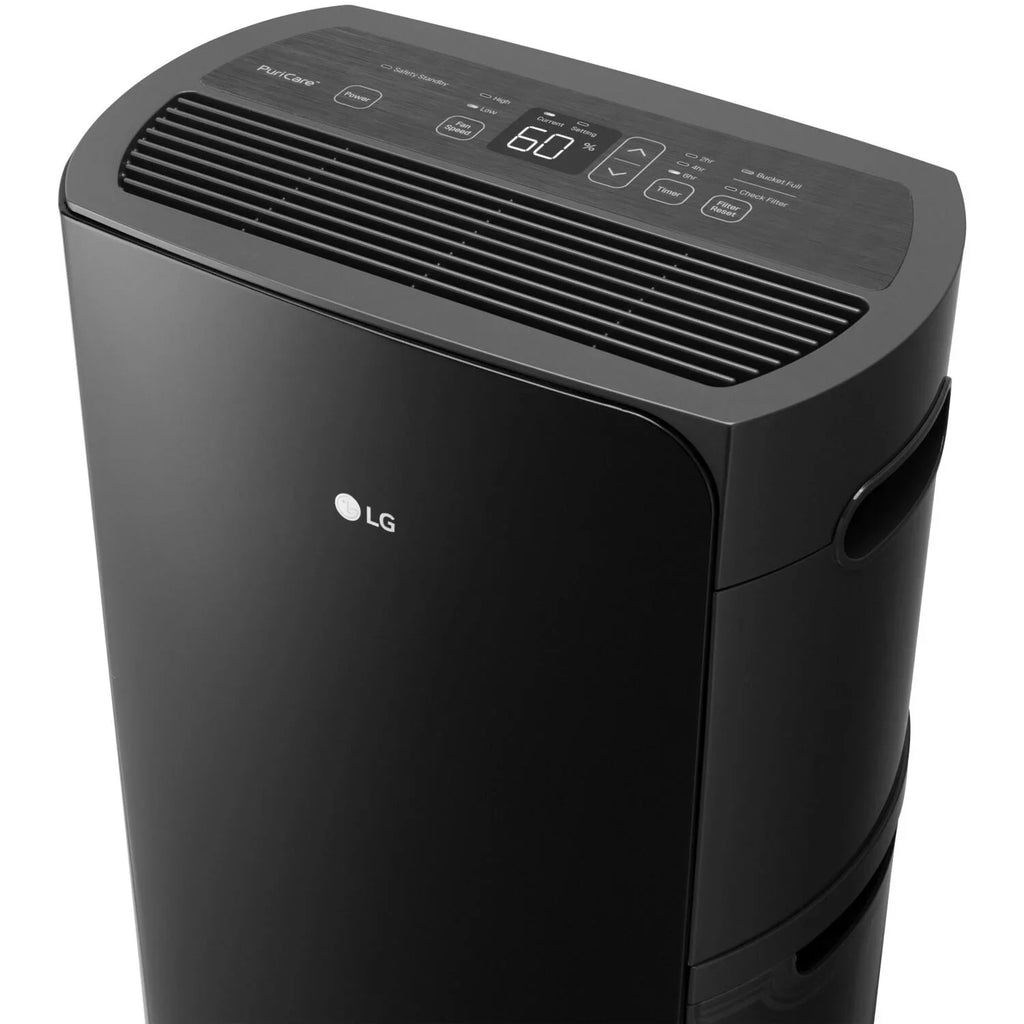 Restored PuriCare 2019 Energy Star 50-Pint Dehumidifier in Ebony (Refurbished)