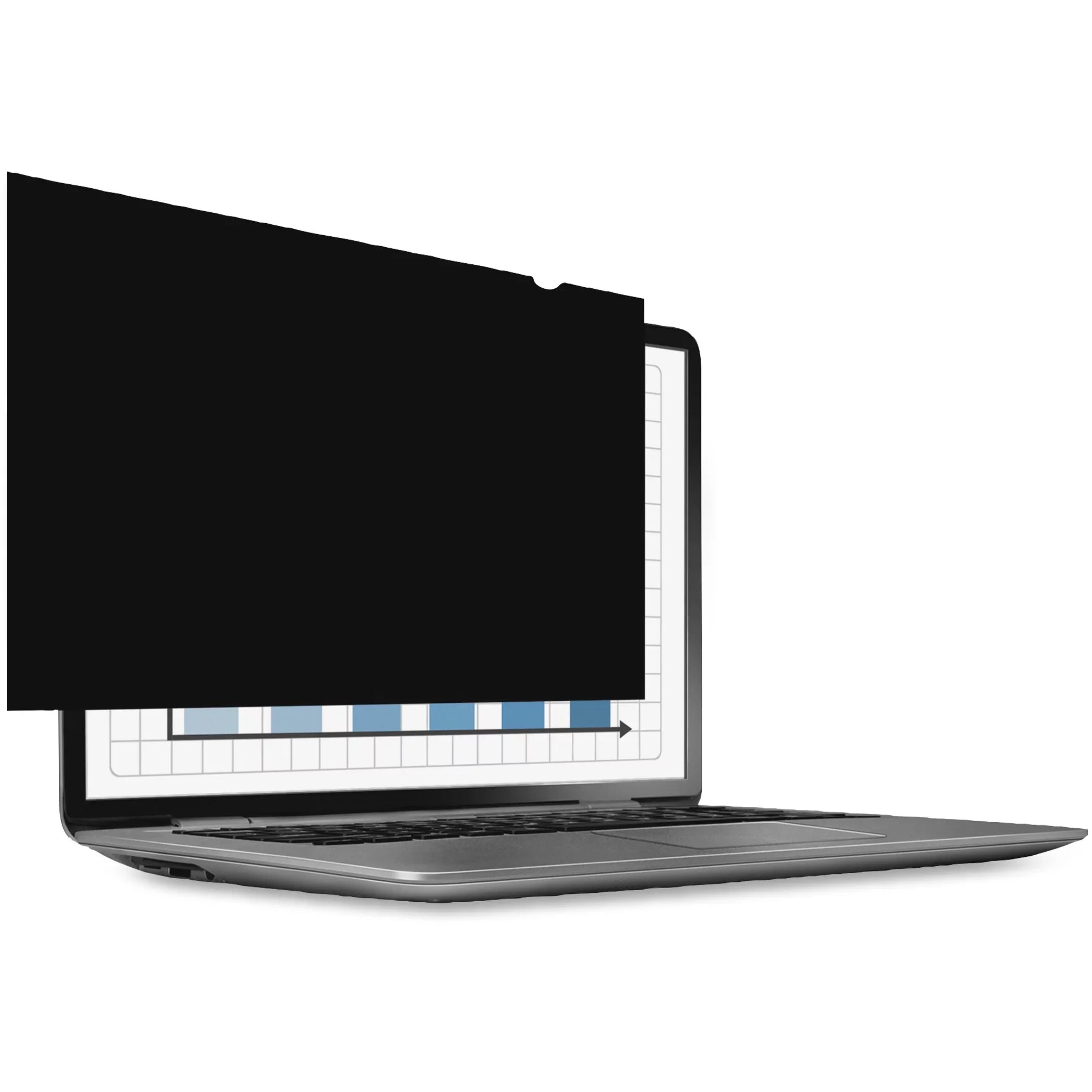 Fellowes PrivaScreen&trade; Ebony Privacy Filter - 13.3" Wide For 13.3" Widescreen LCD MacBook Air - 16:9 - Fingerprint Resistant, Scratch Resistant - Polyethylene - TAA Compliant