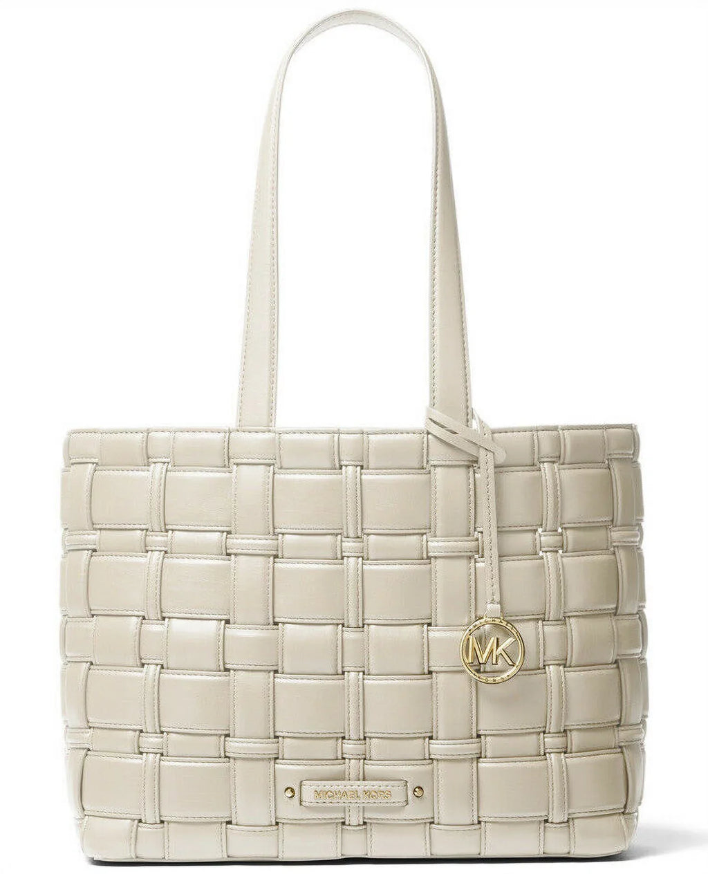 Michael Kors Ivy Medium East/West Tote Light Cream