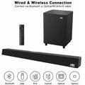 SHANNA 120W TV SoundBar 2.1 Wireless Bluetooth Speaker Home Theater System Wall Mount Sound Bar 3D Surround Remote Control