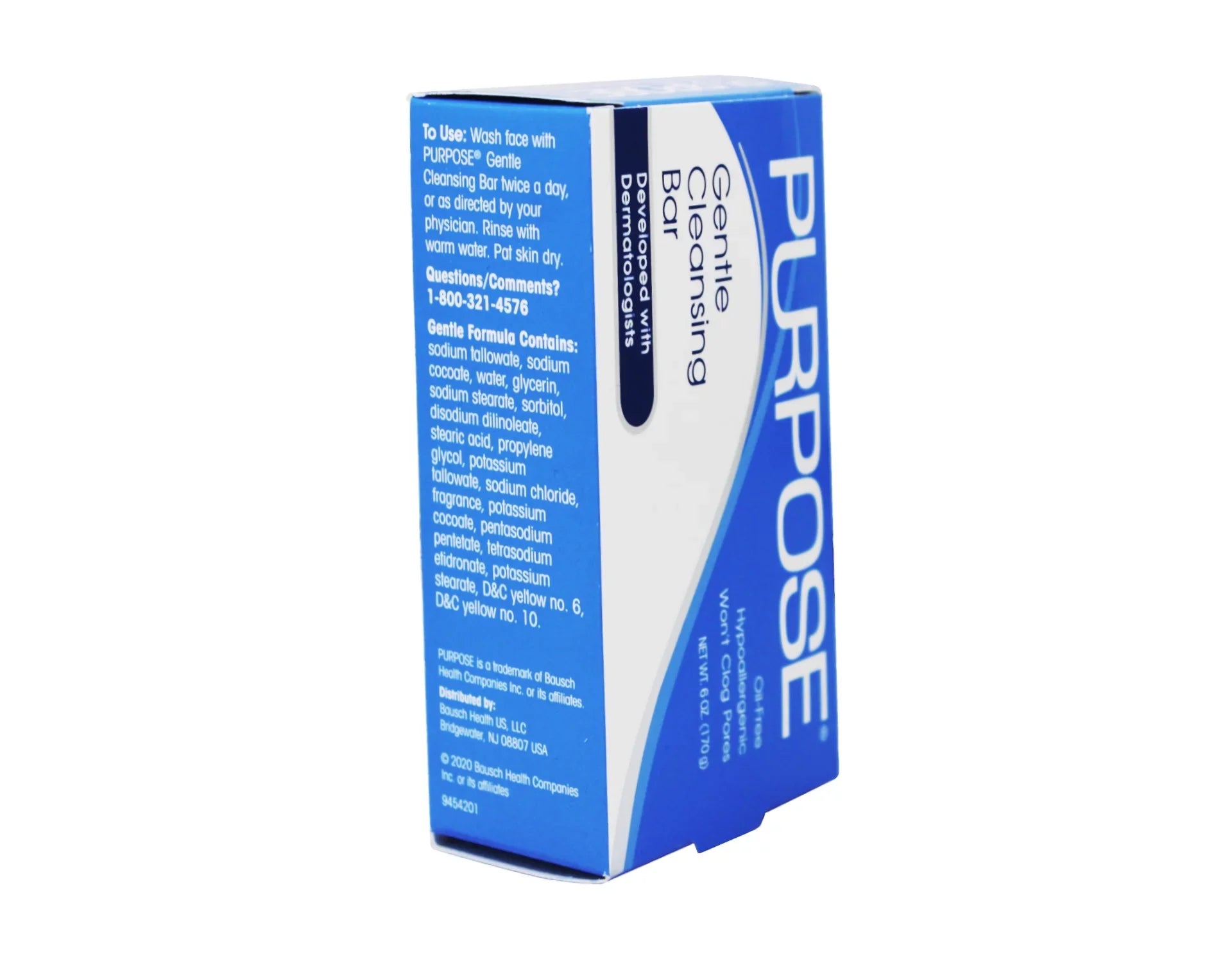 Purpose Gentle Cleansing Bar Soap, Oil Free And Hypoallergenic - 6 Oz, - 6 Pack
