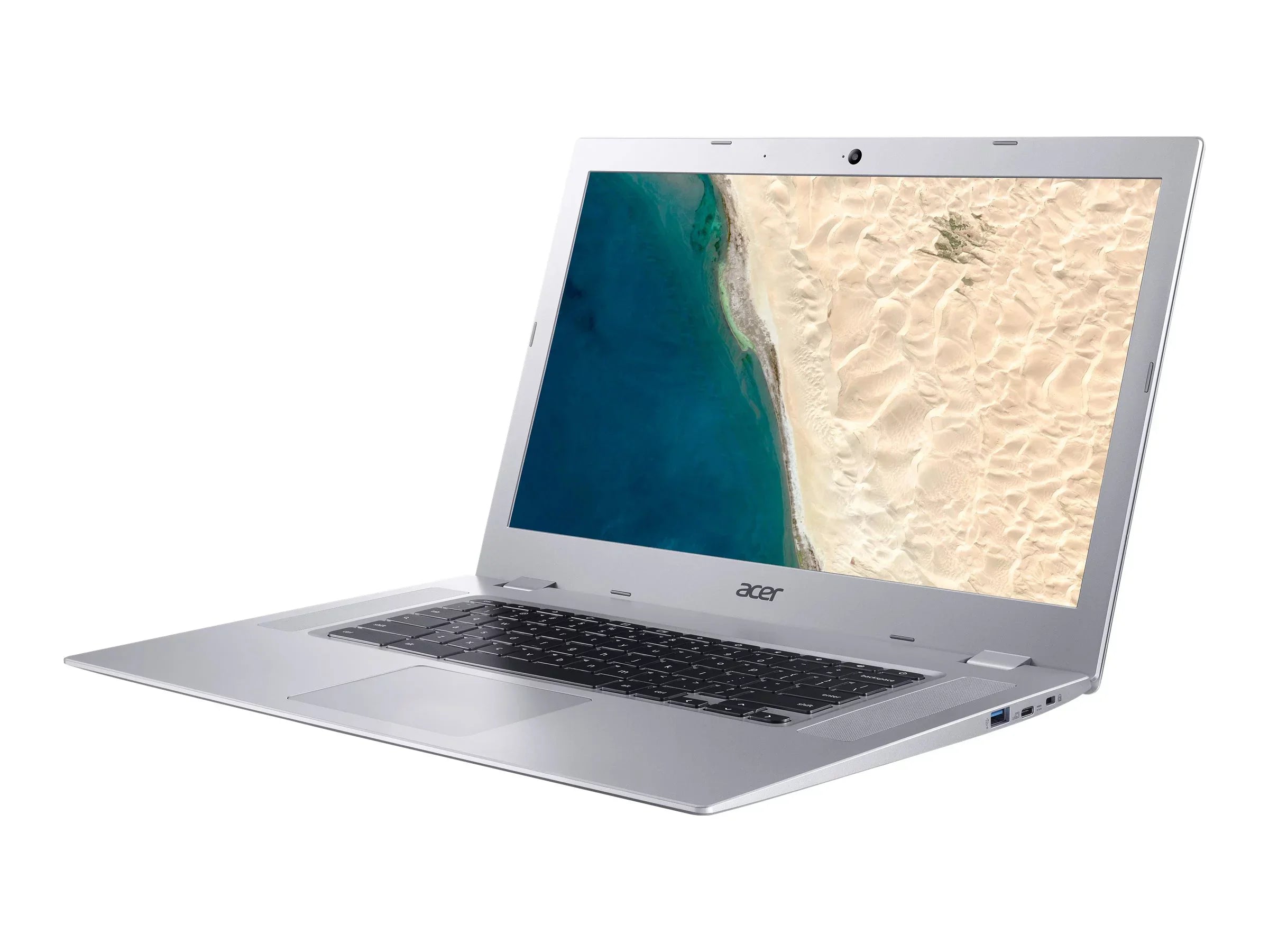 Acer Chromebook 315 CB315-2H-68E6 - AMD A6 - 9220C / up to 2.7 GHz - Chrome OS - Radeon R5 - 4 GB RAM - 32 GB eMMC - 15.6" IPS 1920 x 1080 (Full HD) - Wi-Fi 5 - pure silver - kbd: US