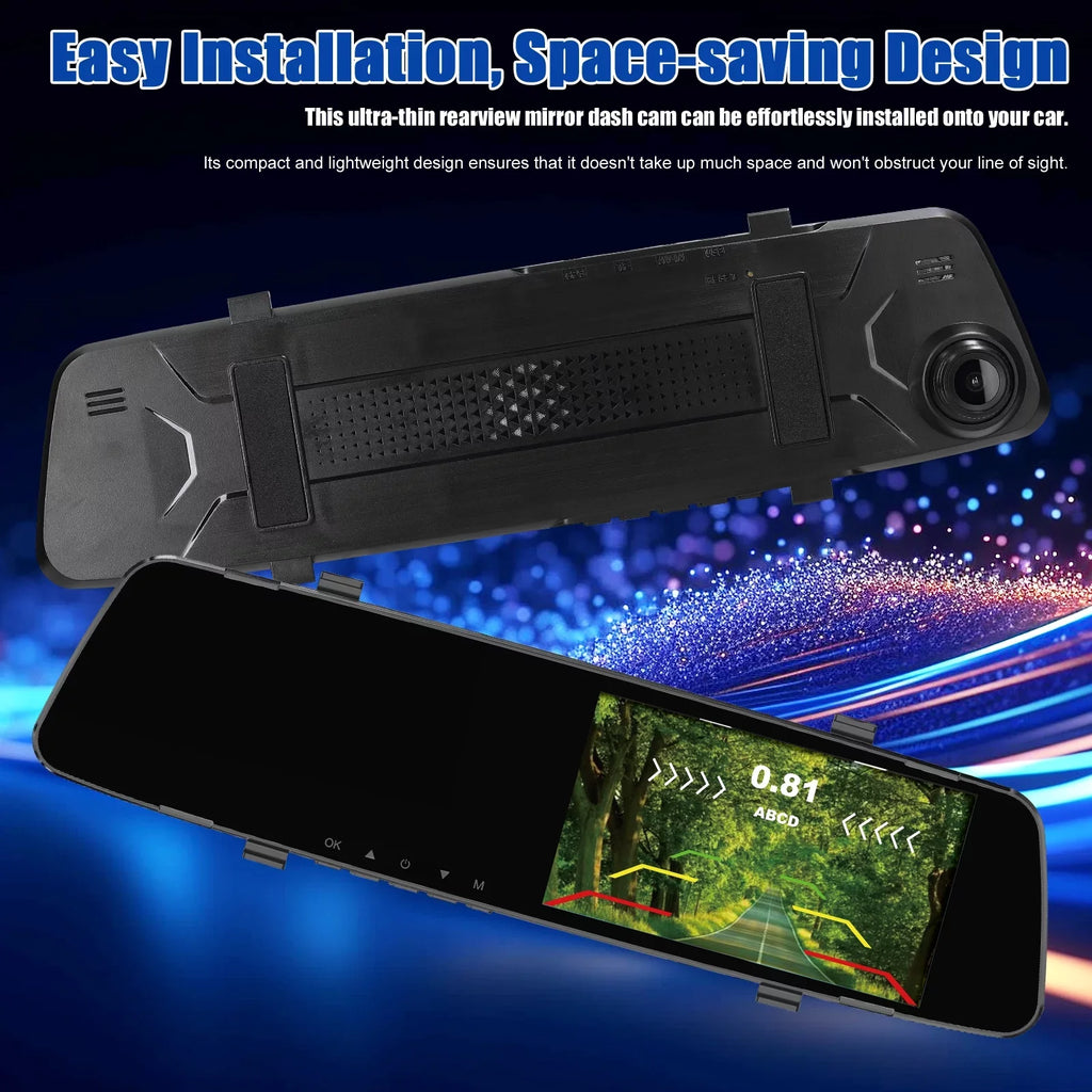 Dazzduo Dash Camera,Dash Camera Rear Dual Camera Dual Camera 4.3 Radars Rear Dual Inch Screen Support Reverse Radars Rear 4.3 Inch Screen 1080P DVR Dash Camera 4.3 Inch 4 Reverse Radars Rear 1080P 4