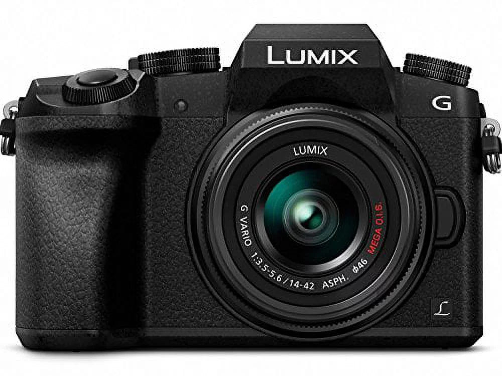 LUMIX G7 4K Digital Mirrorless Camera Dual Lens Bundle DMC-G7WK