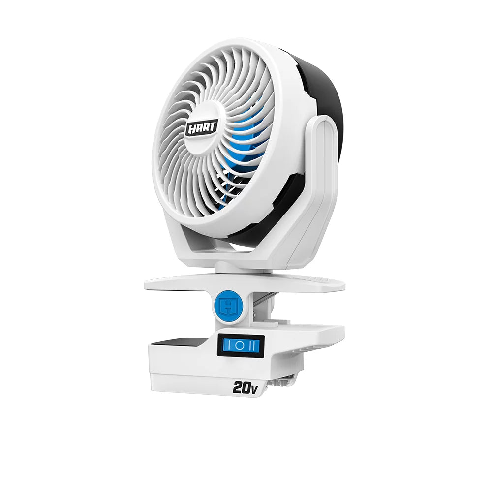 HART 20-Volt 4-Inch Clamp Fan (Battery not Included)