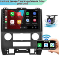 Podofo 2+64G Android 13 for Ford Escape/Ford Kuga/Mazda Tribu 2007-2012 Wireless Carplay Android Auto Mirror Link 9'' Touchscreen Car Stereo Radio WIFI GPS FM Bluetooth Hifi, AHD Backup Camera
