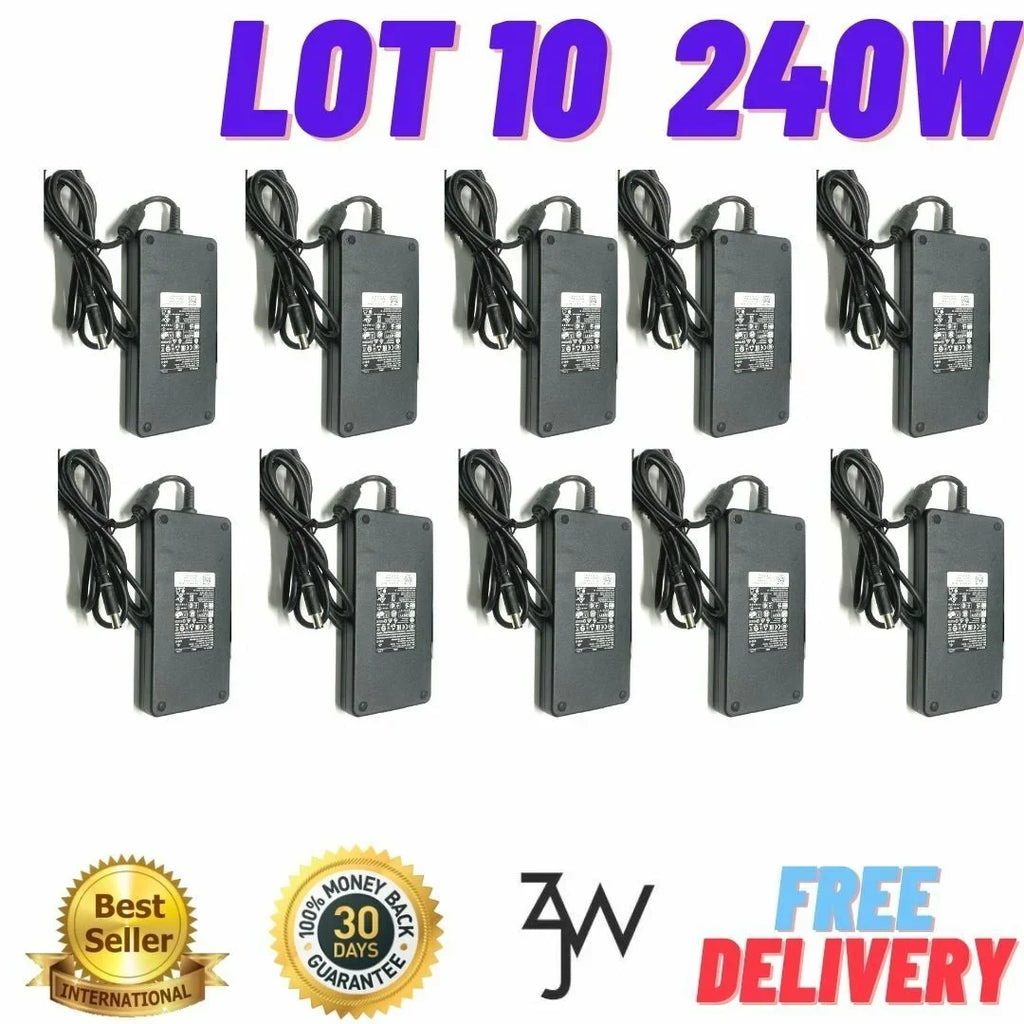 Lot of 10 240W 19.5v 12.3a AC Adapter 17 R3 R4 R5 laptop charger
