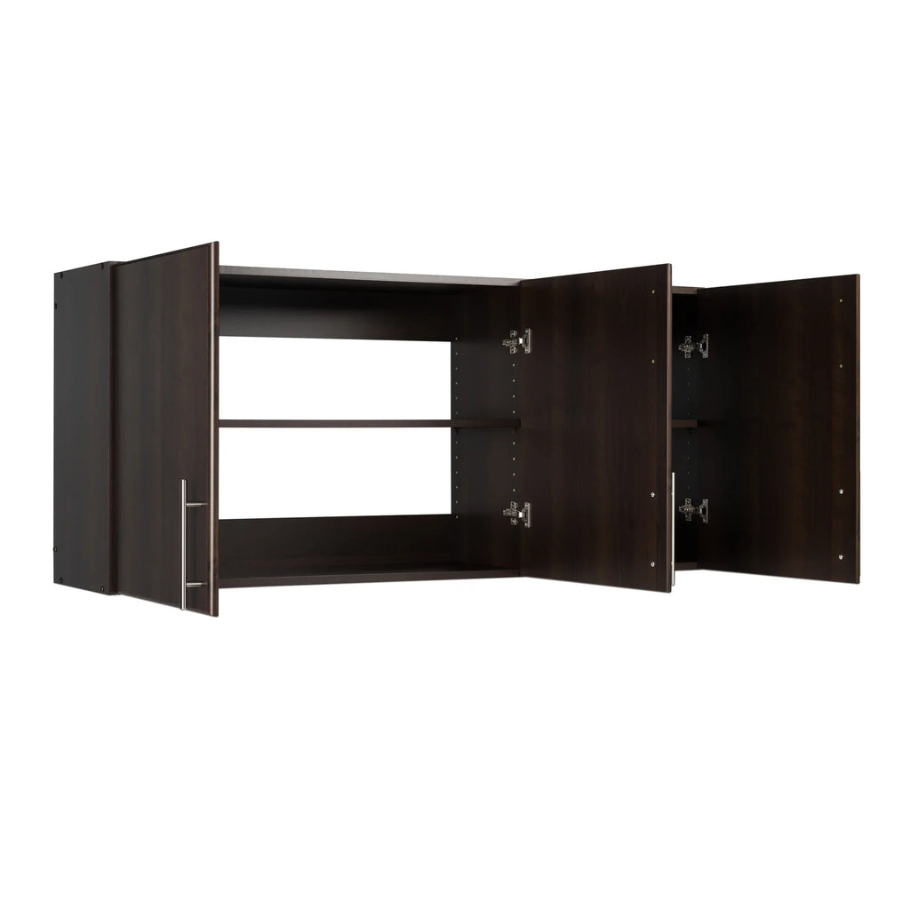 Prepac Elite Wall Cabinet, Versatile Adjustable Garage Wall Cabinet by Prepac, Tall 3-Door, 54"W x 24"H x 12"D, EEW-5424, Espresso