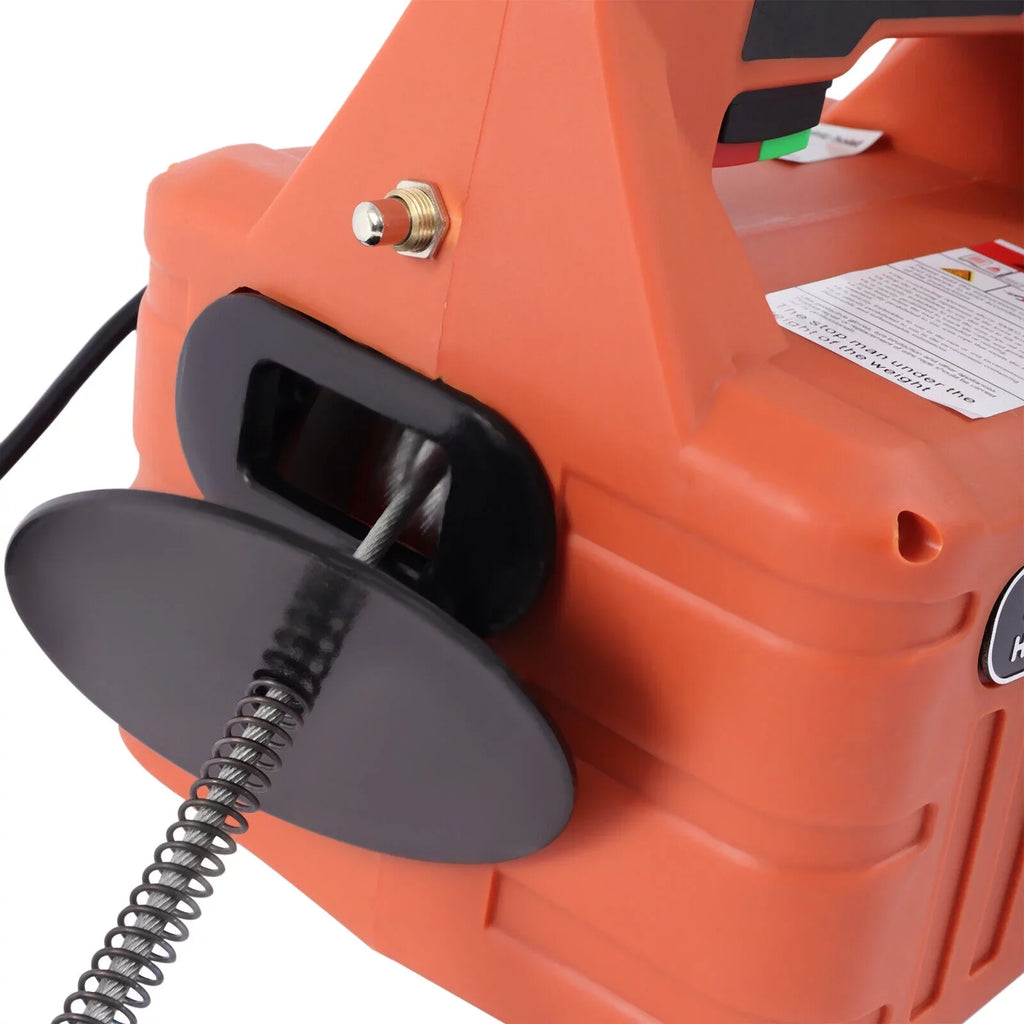 Miumaeov Electric Hoist Winch w/ Remote Control 200kg/440lb 62ft Lift Crane Heavy Duty