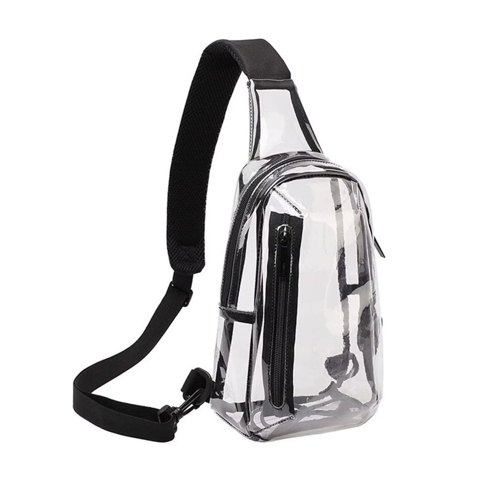 New Transparent Sling Bag Shoulder Bag Outdoor Travel Leisure Sports Visual Bag Adjustable Belt