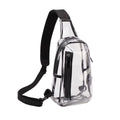 New Transparent Sling Bag Shoulder Bag Outdoor Travel Leisure Sports Visual Bag Adjustable Belt