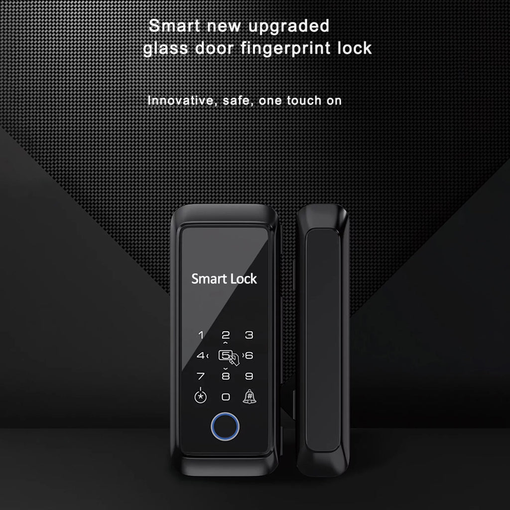 MIXFEER Smart Lock Fingerprint Lock Door Lock Keypad Door Lock with Handle Fingerprint Electronic Deadbolt Door Lock Smart Door Lock Compatible with APP