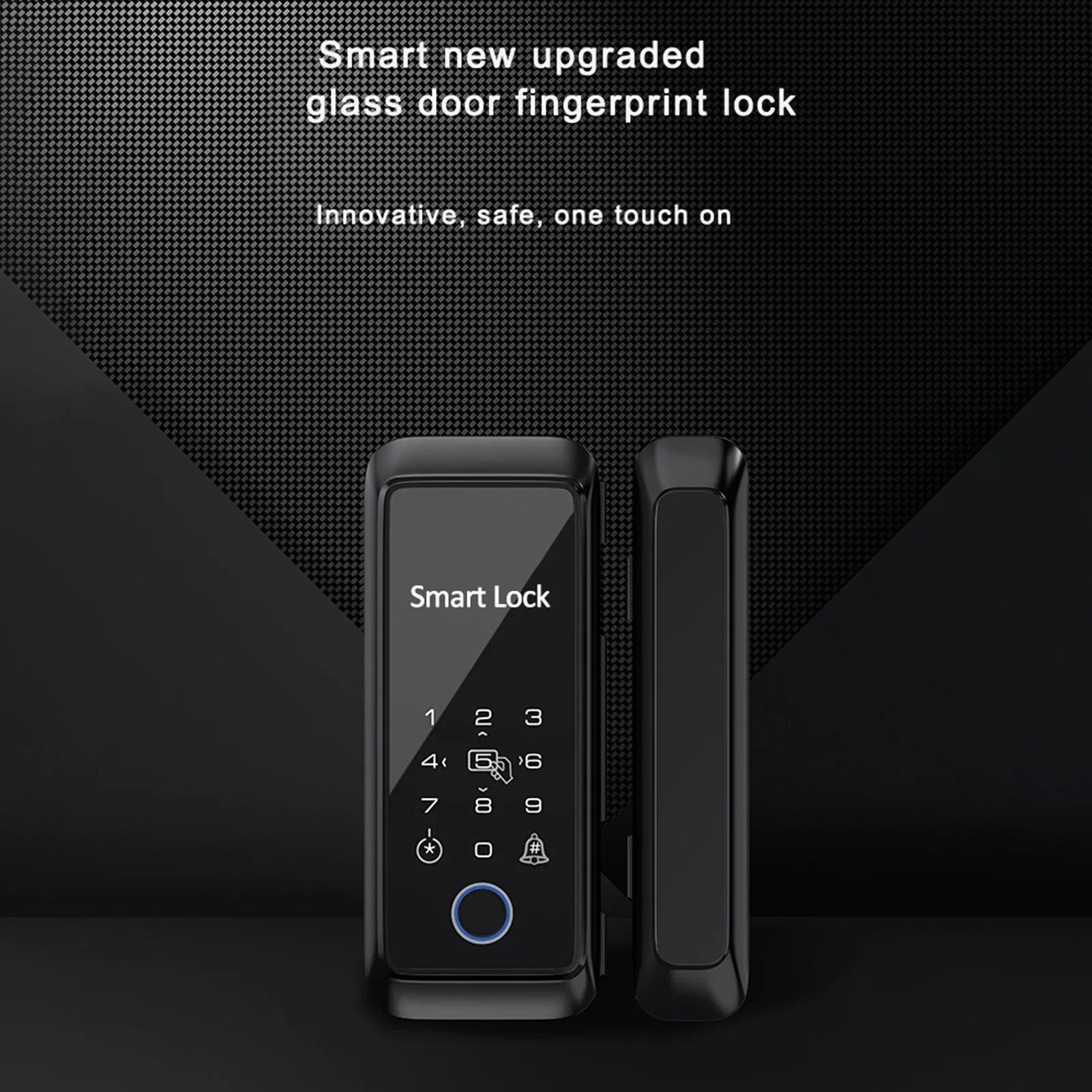 MIXFEER Smart Lock Fingerprint Lock Door Lock Keypad Door Lock with Handle Fingerprint Electronic Deadbolt Door Lock Smart Door Lock Compatible with APP
