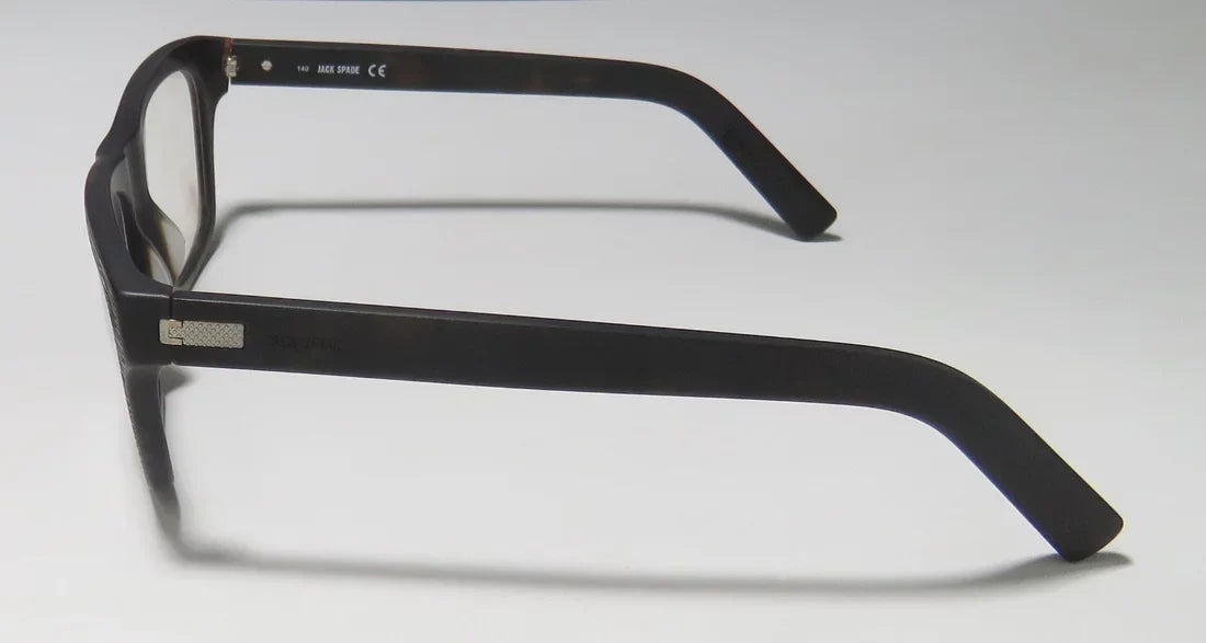NEW JACK SPADE JONATHAN MENS/WOMENS DESIGNER FULL-RIM MATTE TORTOISE CLASSIC DESIGN COLLECTIBLE UNISEX FRAME DEMO LENSES 53-18-140 EYEGLASSES/EYEWEAR